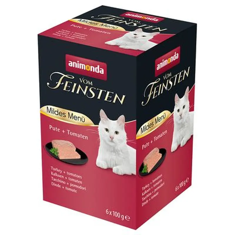 animonda vom Feinsten Mild Menu Adult 6 x 100g - Turkey & Cheese