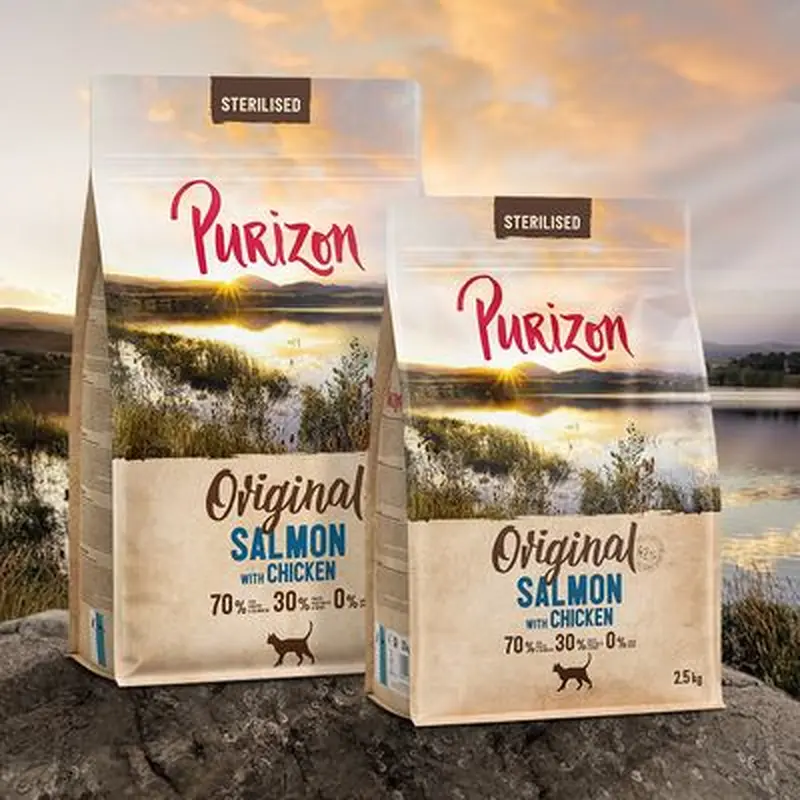 Purizon Sterilised Adult Grain-Free Salmon with Chicken - 6.5kg