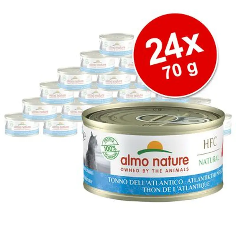 Almo Nature HFC Natural Cans Saver Pack 24 x 70g - Trout & Tuna in Jelly