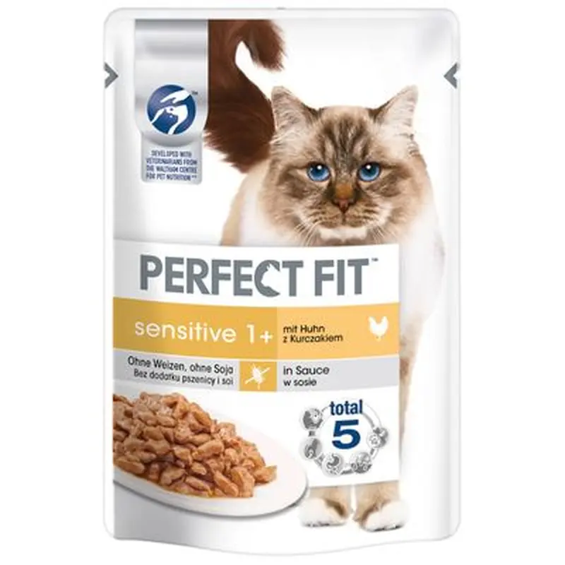 Perfect Fit Sensitive 1+ Pouches - Chicken in Sauce (12 x 85g)