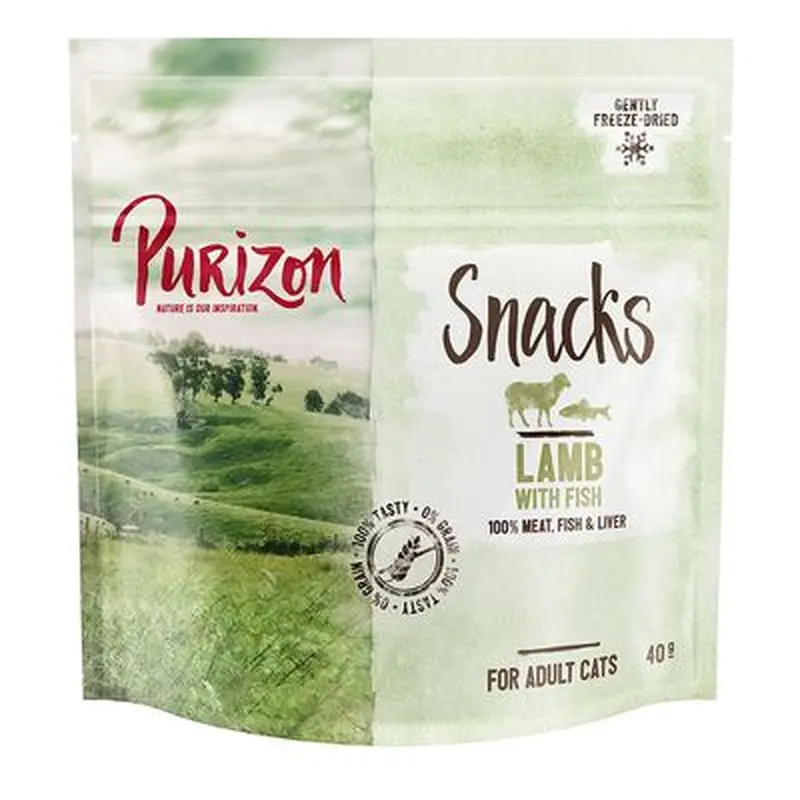 Purizon Cat Snacks - Grain-Free Lamb & Fish - 40g