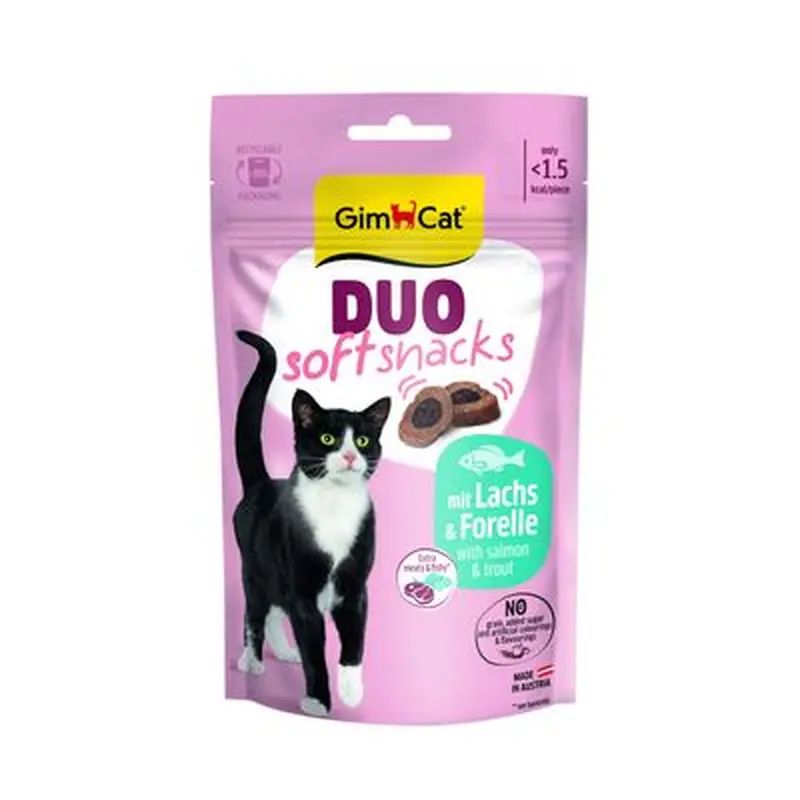 GimCat Duo Soft Snacks - Salmon & Trout (50g)