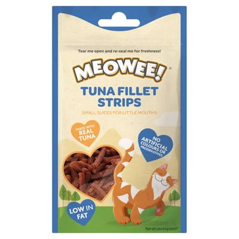 Meowee! Tuna Fillet Strips - Saver Pack: 3 x 35g