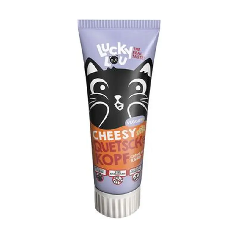 Lucky Lou Cheesy Squeezy Treat - Saver Pack: 4 x 75g