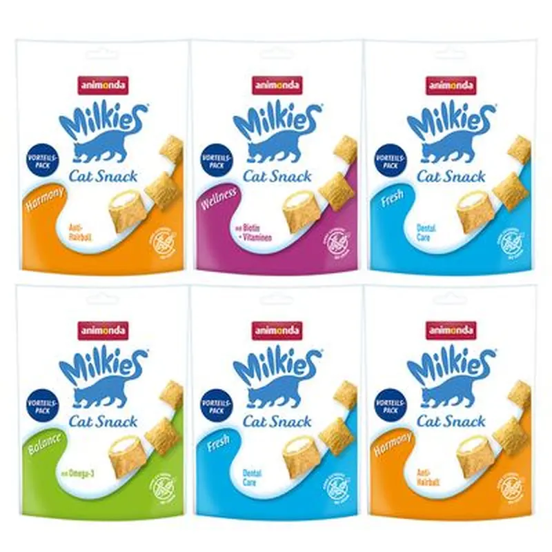 animonda Milkies Crunch Bag XL Mixed Pack - Saver Pack: 24 x 120g (4 Varieties)