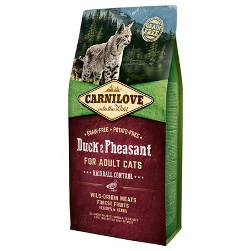 Carnilove Cat Hairball Control duck & pheasant - 6 kg