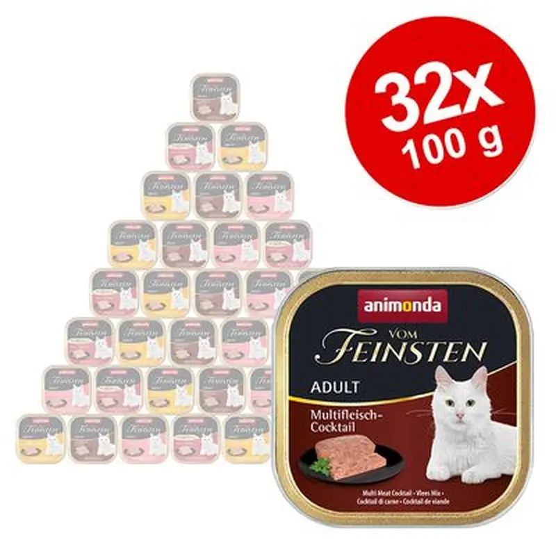 Mixed Megapack animonda vom Feinsten Adult 32 x 100g - Mild Menu (5 Varieties)