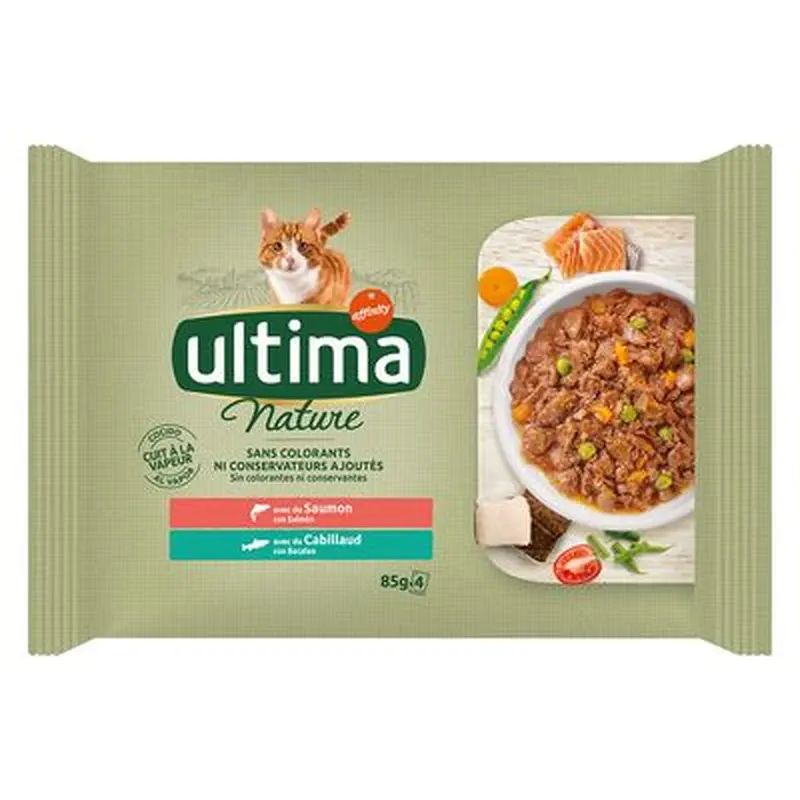 Ultima Nature 4 x 85g - Salmon & Cod
