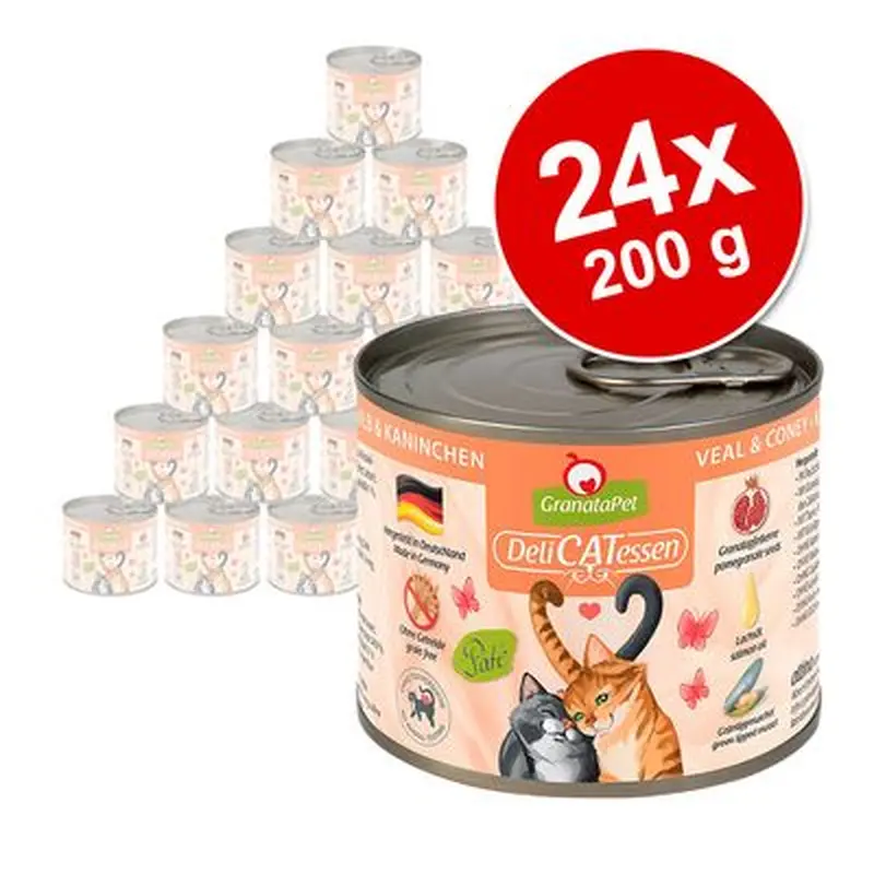 GranataPet DeliCatessen 24 x 200 g economy pack - Duck & poultry
