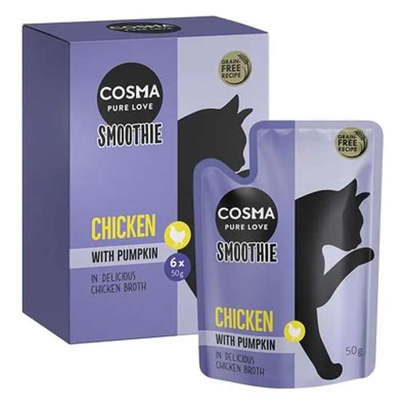 Cosma Smoothies 6 x 50g - Tuna and Chicken with Carrot