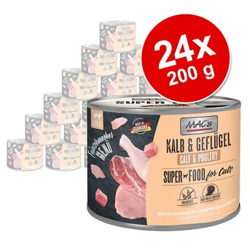 MAC's Cat Gourmet Saver Pack 24 x 200g - Duck & Rabbit