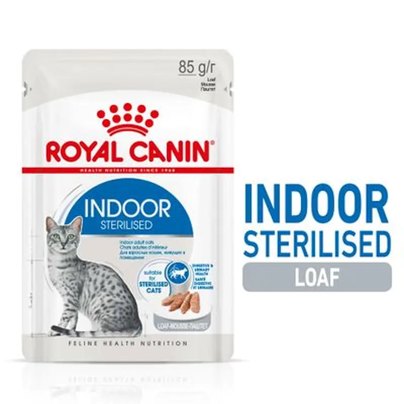 Royal Canin Indoor Sterilised Loaf - 12 x 85g