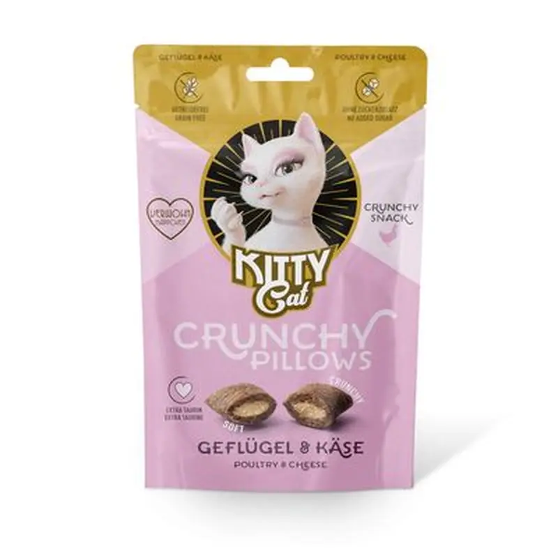 KITTY Cat Crunchy Pillows Poultry & Cheese - 60g