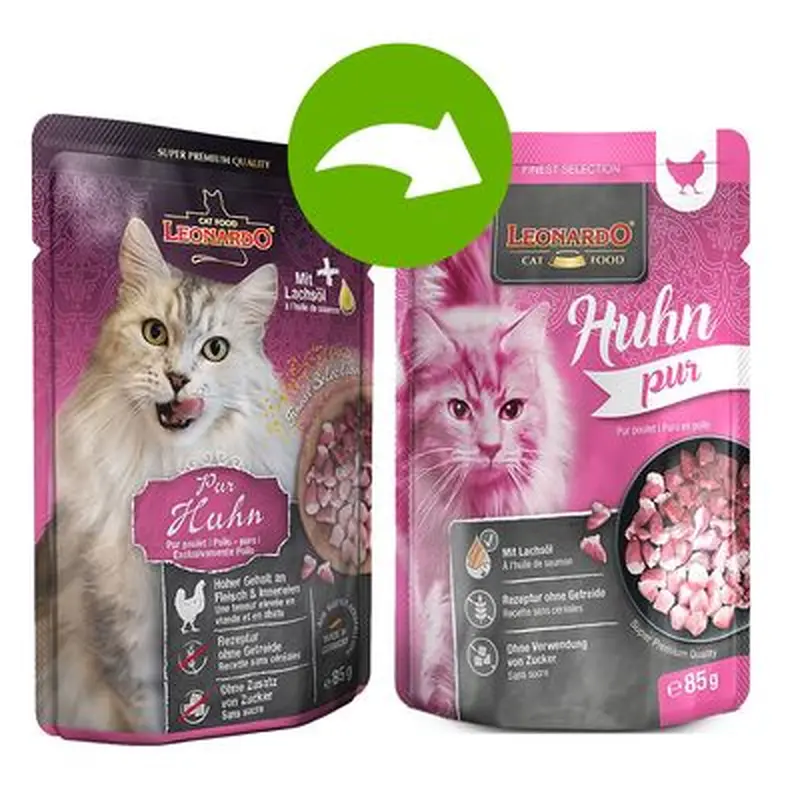 Leonardo Finest Selection Pouches 16 x 85g - Kitten Poultry