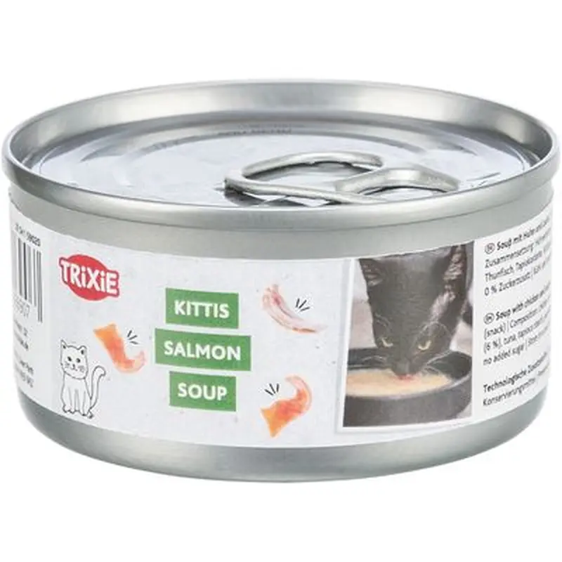 Trixie Kittis Soup 4 x 80g - Chicken & Salmon