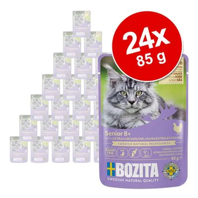 Bozita Morsels in Sauce Senior Saver Pack 24 x 85g - Mixed Pack (2 Varieties)