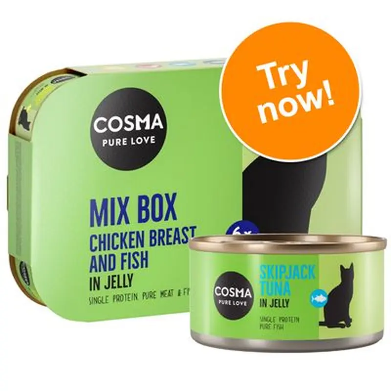 Cosma Original in Jelly Mixed Trial Packs - 6 x 170g Mixed Pack (4 Varieties)