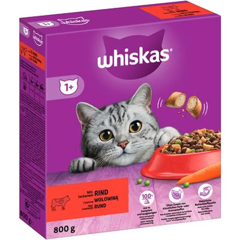 Whiskas 1+ Beef - 14kg