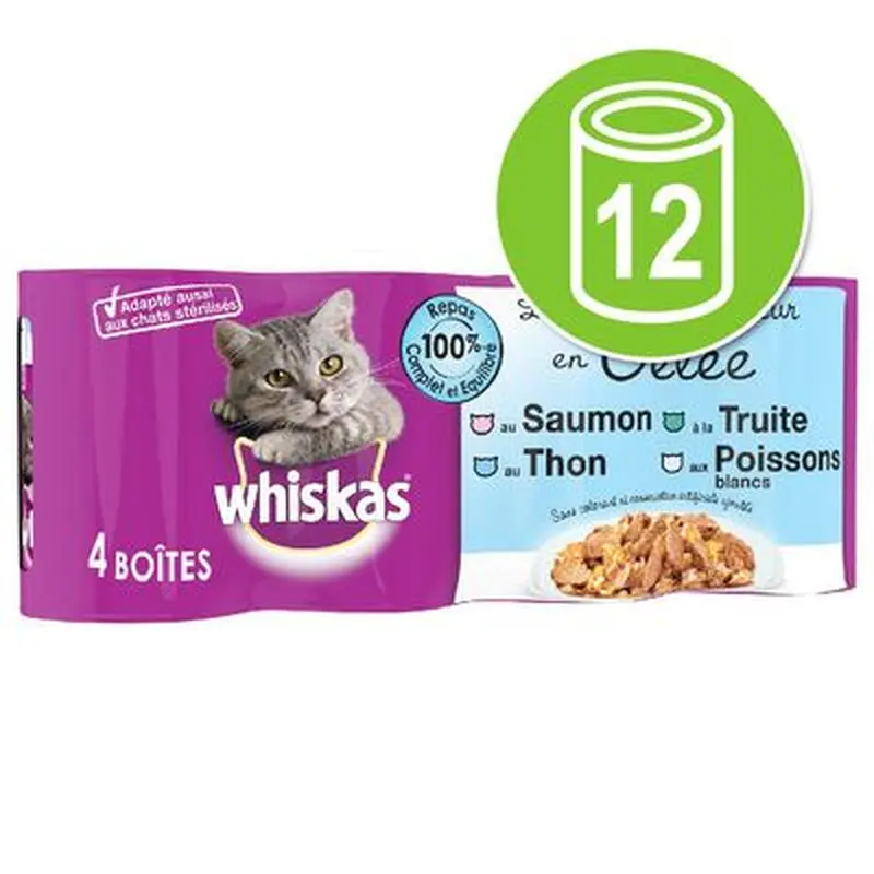 Whiskas La Carte 12 x 390 / 400g - from the Fisherman in Jelly (12 x 390g)