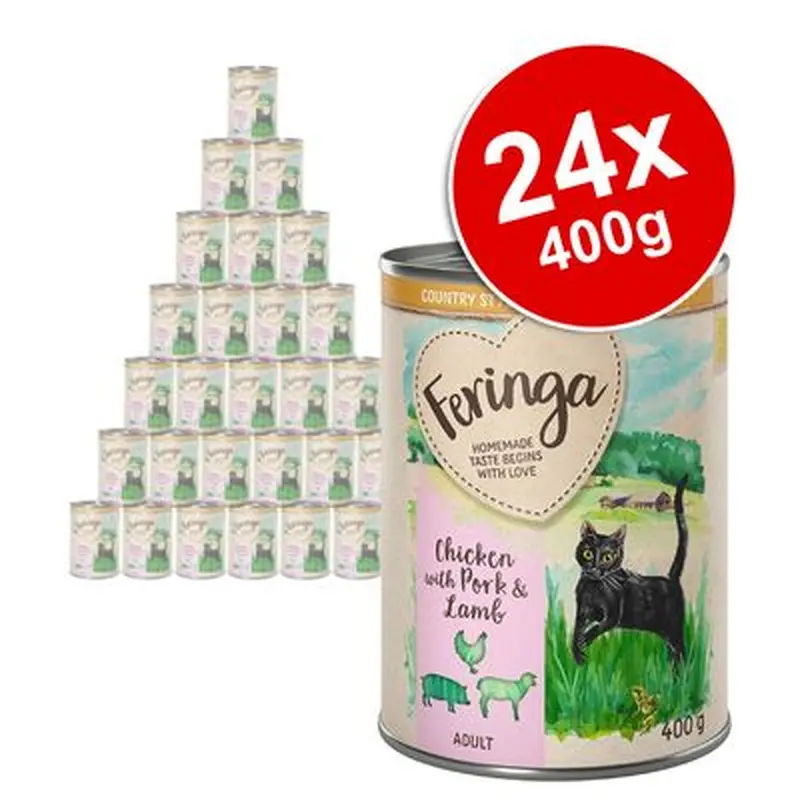 Feringa Country Style Menu Saver Pack 24 x 400g - Chicken with Pork & Beef