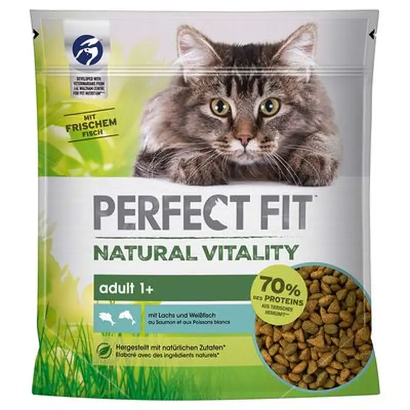 Perfect Fit Natural Vitality Adult 1+ Salmon and Whitefish - 650g
