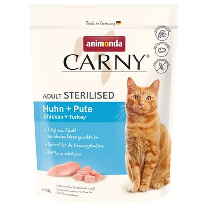 animonda Carny Adult Sterilised Chicken + Turkey - 350g