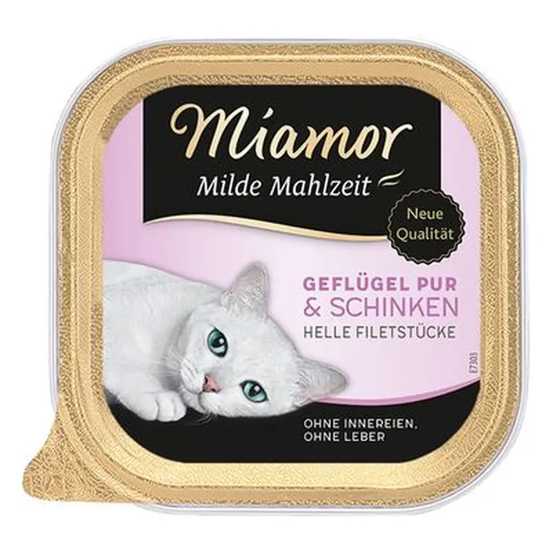 Miamor Mild Meal 6 x 100g - Pure Poultry & Salmon
