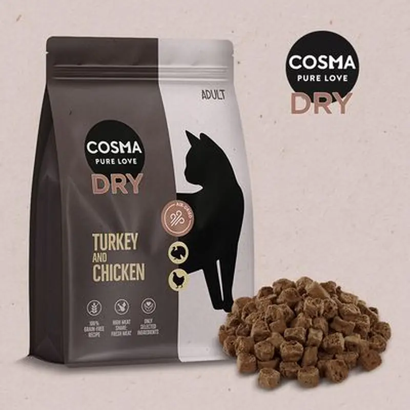 Cosma Turkey & Chicken Dry Food - 2kg