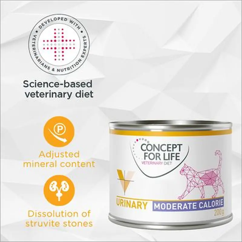 Concept for Life Veterinary Diet Urinary Moderate Calorie Chicken - 6 x 200g