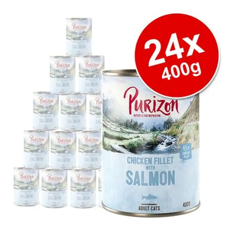 Purizon Adult Saver Pack 24 x 400g - Chicken Fillet with Lamb & Salmon
