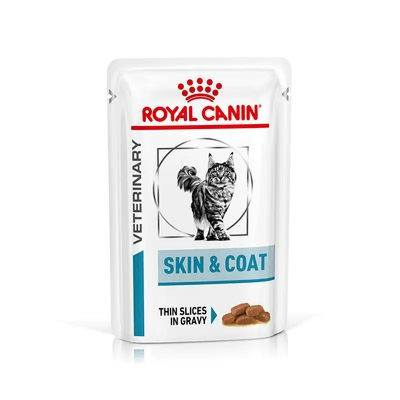 Royal Canin Veterinary Feline Skin & Coat in Gravy - 12 x 85g