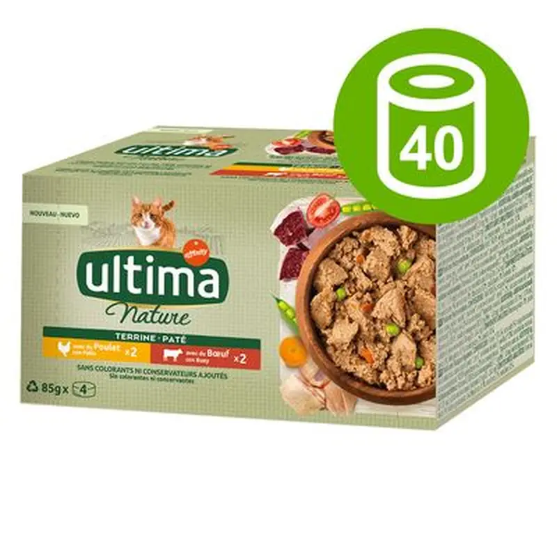 Ultima Nature Pat Cat 40 x 85g - Chicken & Beef