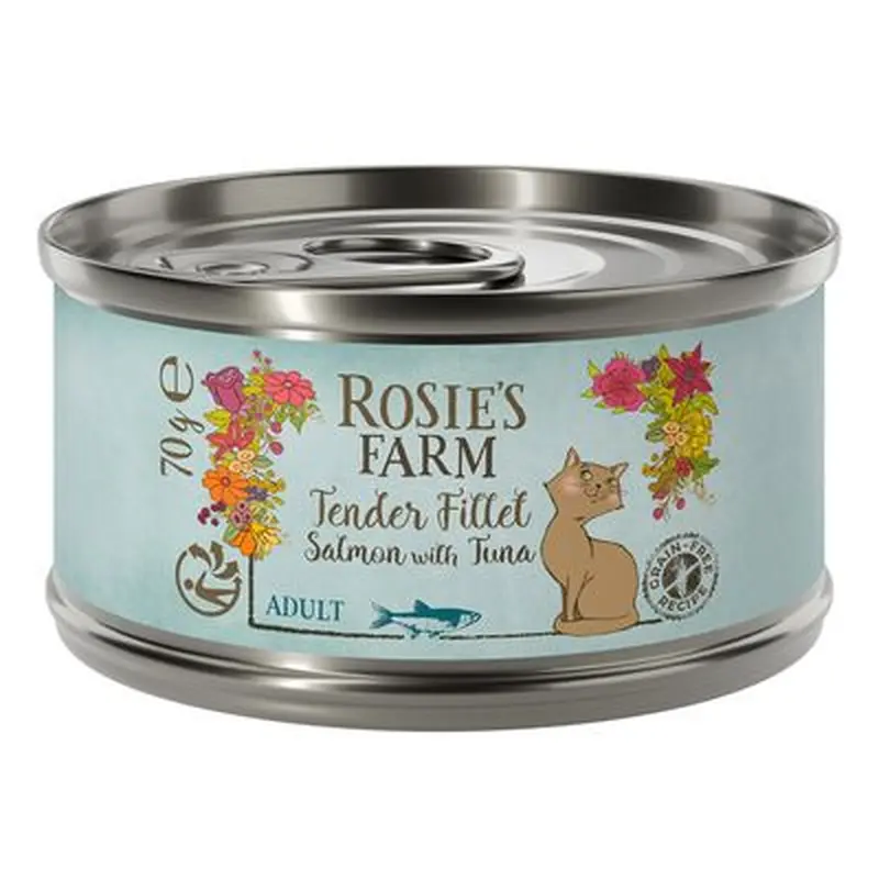 Rosie's Farm Tender Fillet 12 x 70g - Salmon with Tuna