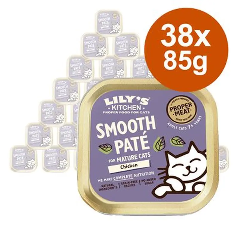 Lily's Kitchen Senior Smooth Pat Selection Saver Pack 38 x 85g - Chicken