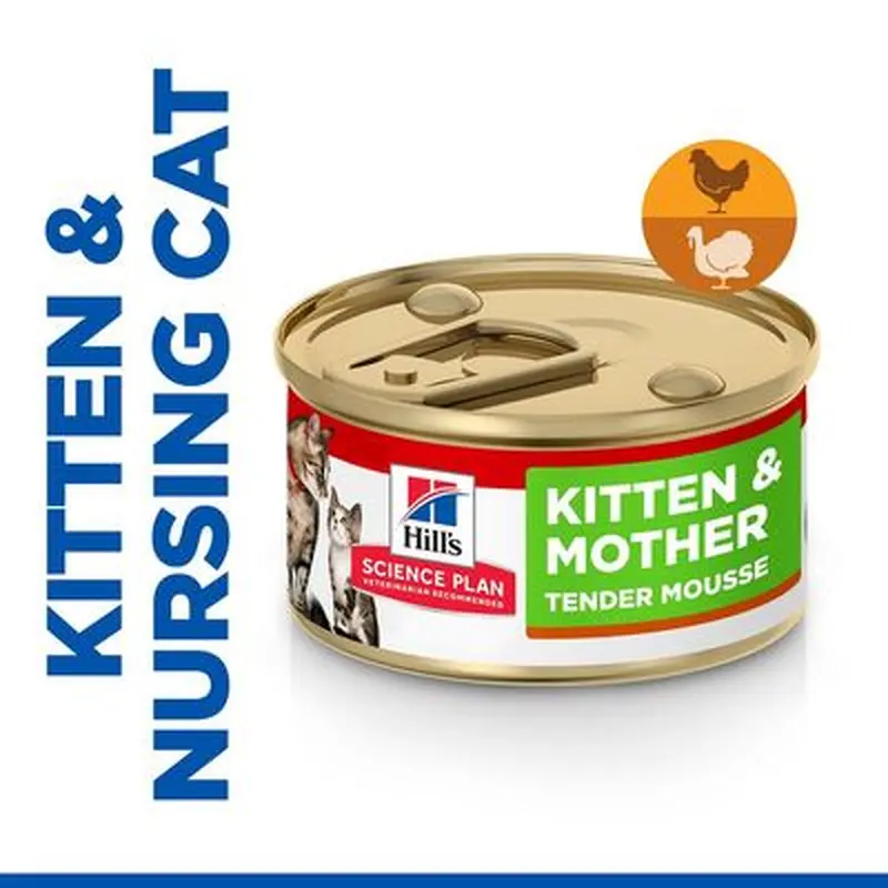 Hill's Science Plan Kitten & Mother Tender Mousse with Chicken & Turkey - 24 x 85g