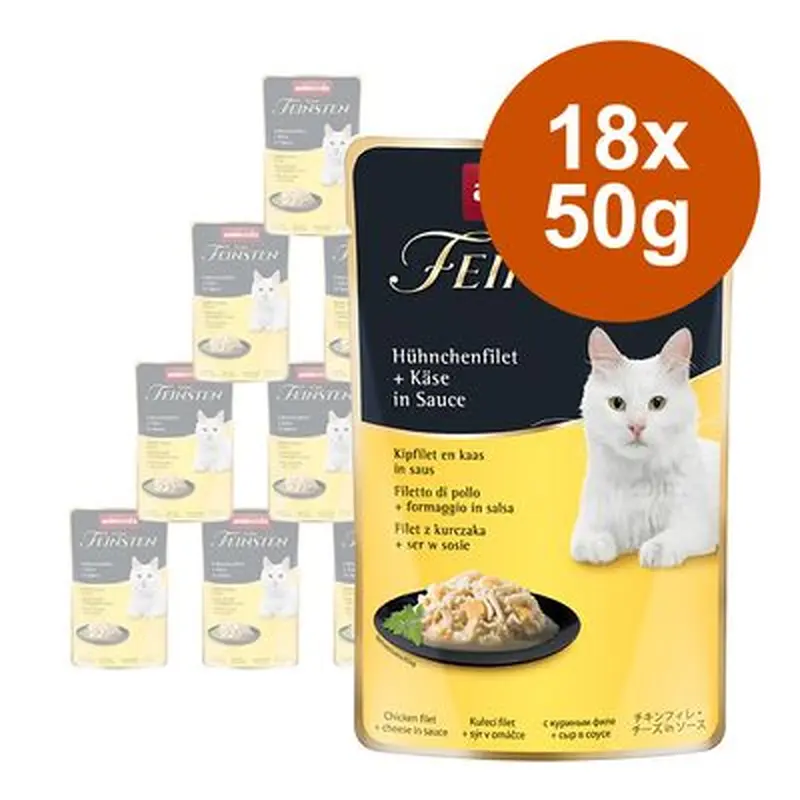 animonda vom Feinsten Adult in Sauce 18 x 50g - Salmon & Chicken Fillet in Sauce