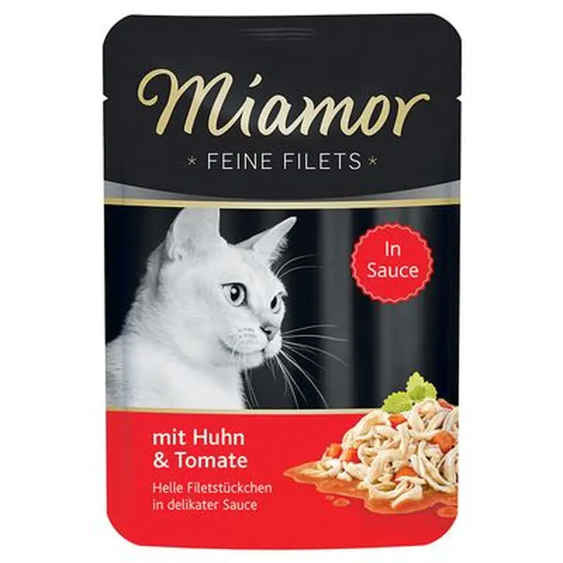 Miamor Fine Filets in Sauce 6 x 100g - Chicken & Tomato