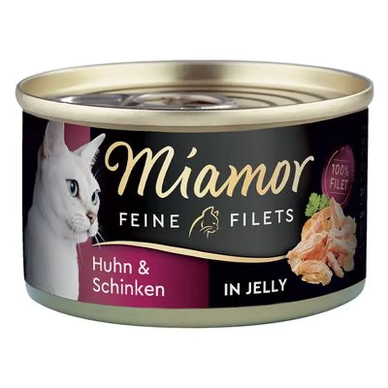 Miamor Fine Fillets 6 x 100 g - Skipjack tuna in jelly