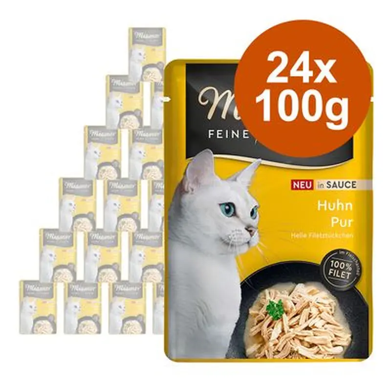 Miamor Fine Fillets in Sauce Saver Pack 24 x 100g - Chicken & Tuna