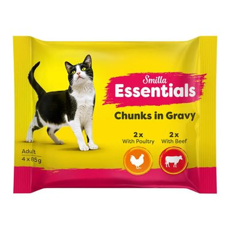 Smilla Essentials Pouches Chunks in Gravy - Saver Pack: 48 x 85g