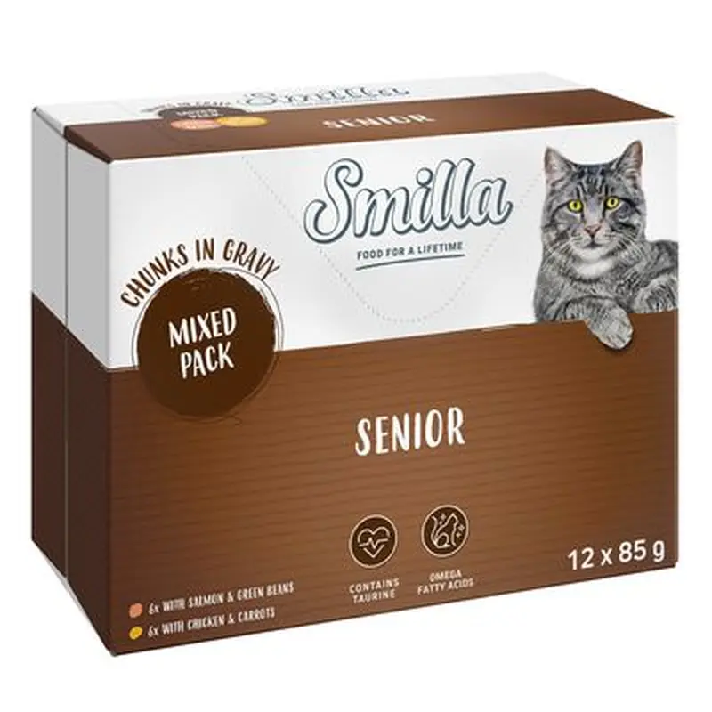Smilla Senior Chunks in Gravy - Chicken & Carrots (12 x 85g)