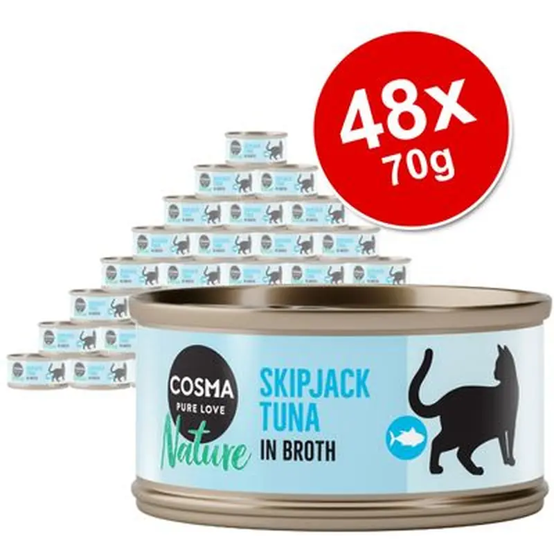 Cosma Nature Saver Pack 48 x 70g - Tuna with Lamb