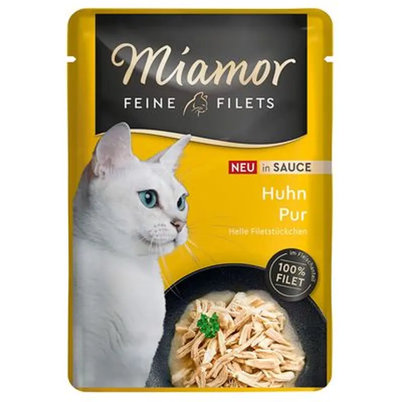 Miamor Fine Fillets in Sauce 6 x 100g - Pure Chicken