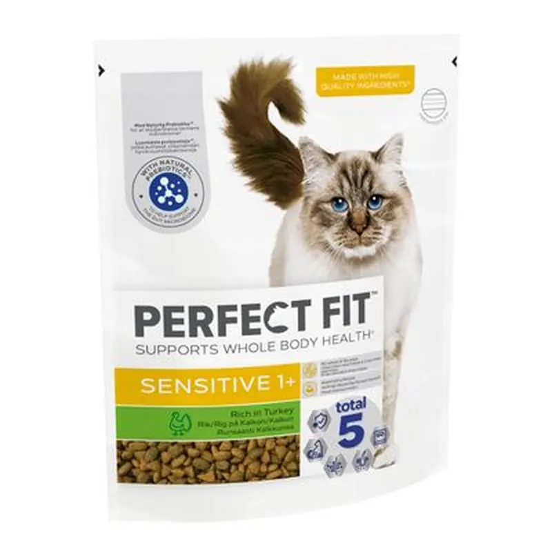 Perfect Fit Sensitive 1+ Rich in Turkey - Economy Pack: 2 x 7kg