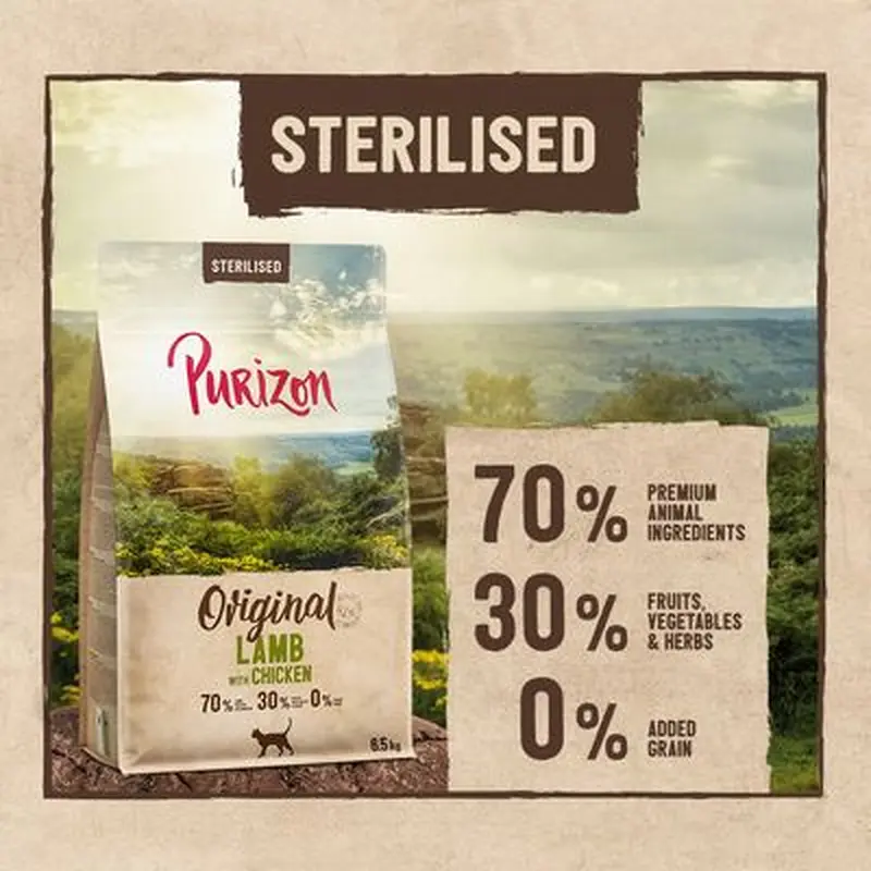 Purizon Sterilised Adult Grain-Free Lamb with Chicken - 400g