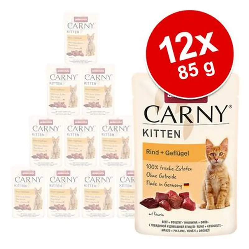 animonda Carny Kitten Pouch 12 x 85g - Beef & Poultry