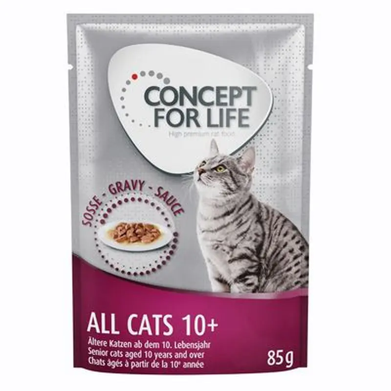 Concept for Life All Cats 10+  in Gravy - 12 x 85g