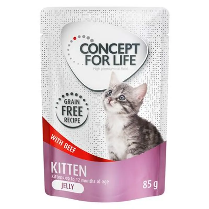 Concept for Life Kitten Beef Grain-Free - in Jelly - 12 x 85g