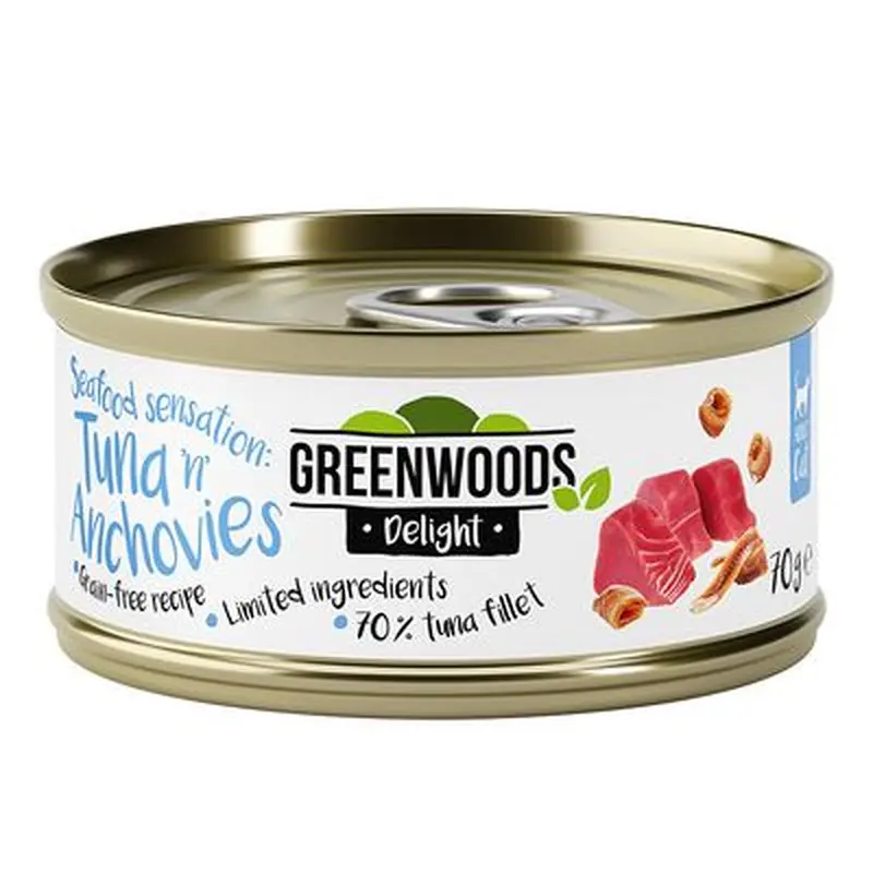 Greenwoods Delight Tuna with Anchovies - Saver Pack: 24 x 70g