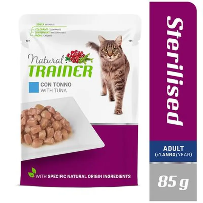 Nova Foods Natural Trainer Adult Sterilised - Saver Pack: Cod (24 x 85g)